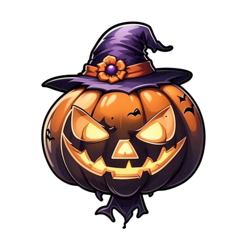Halloween - Pumpkin Witch Hat