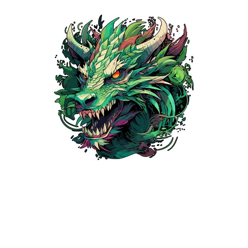 Dragon Kali Linux vert moderne pour les hackers