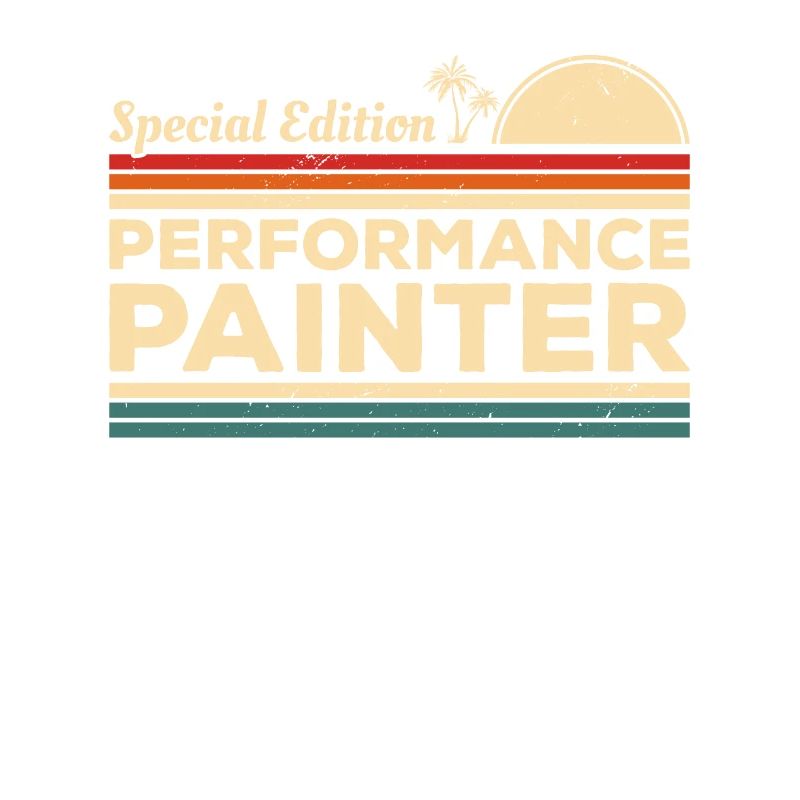 Vintage Performance Painter Gemälde