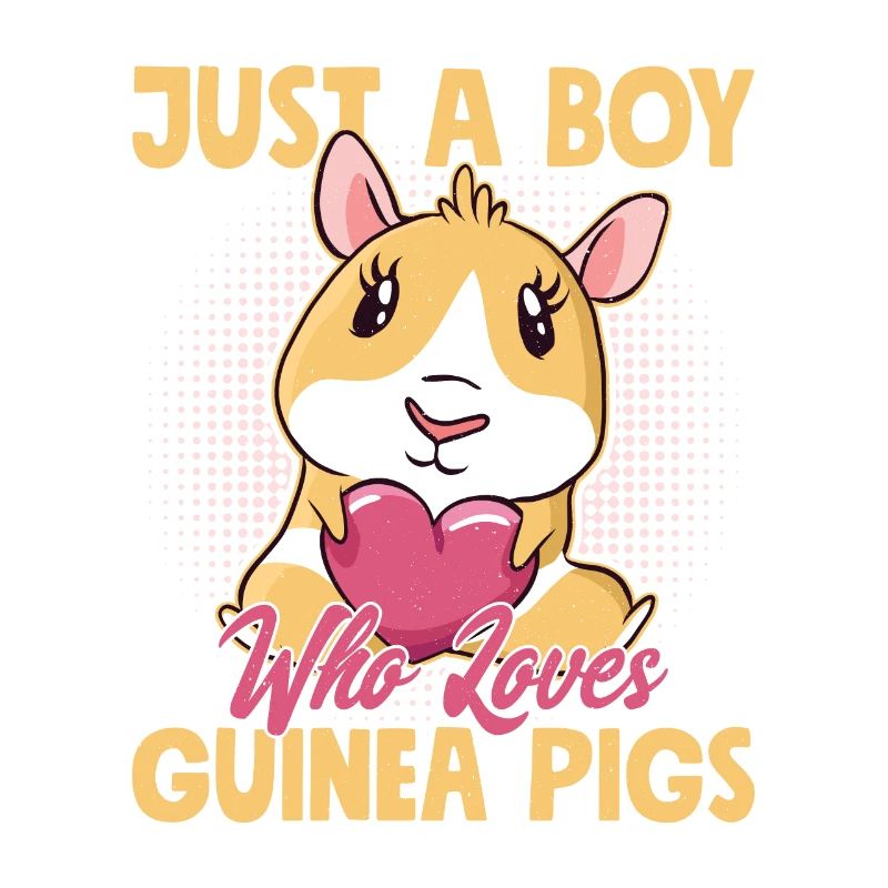 Juste un garçon qui aime les cochons d’Inde rongeur cavy amant