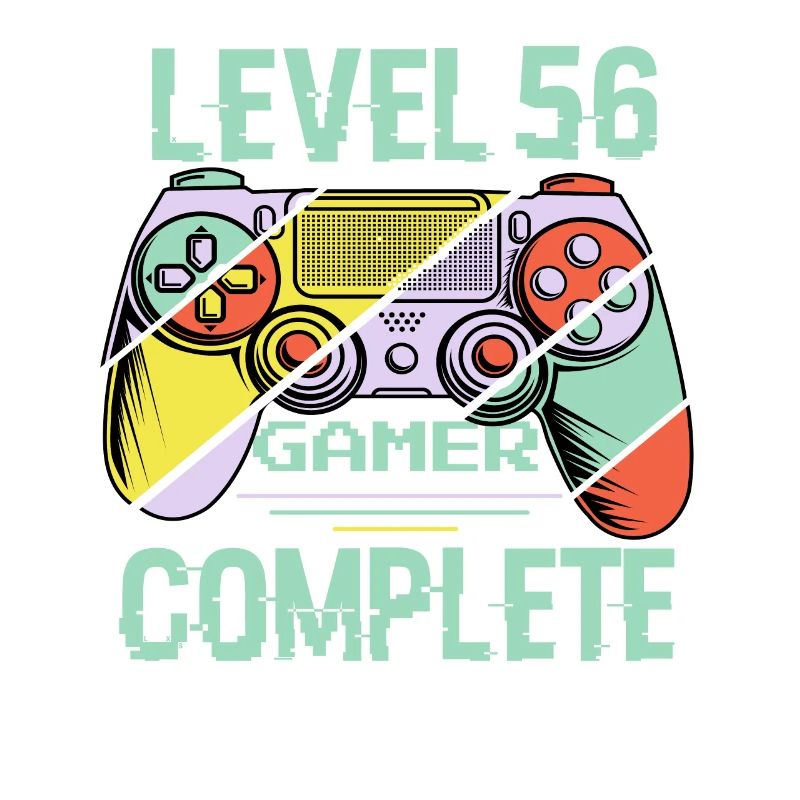 Level 56 Complete 56 Years Old Gamer Level 56 Complete