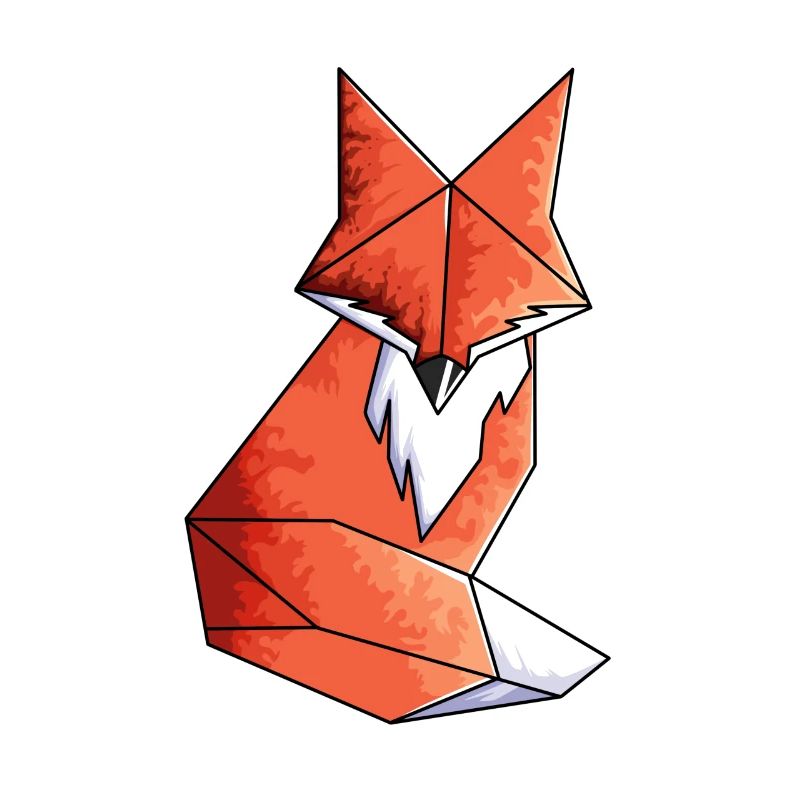 Geometric Fox Lover Math Geometry