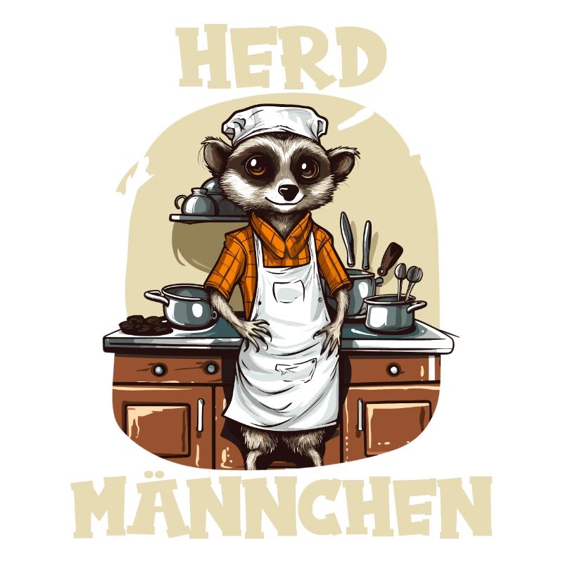 Erdmännchen kochen Koch Kochmütze Herdmännchen