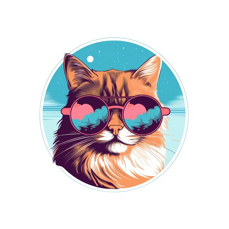 Lueur de chat ronronnée par le soleil