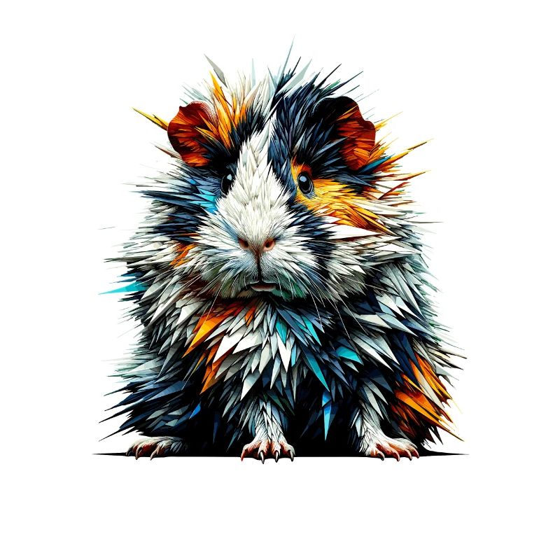 Polygone Art Cochon d’Inde amant Cochons d’Inde