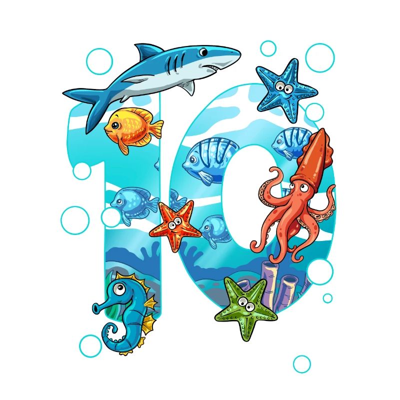 10e anniversaire créatures marines