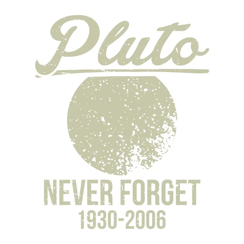 Pluto Never Forget Astronomy Tee