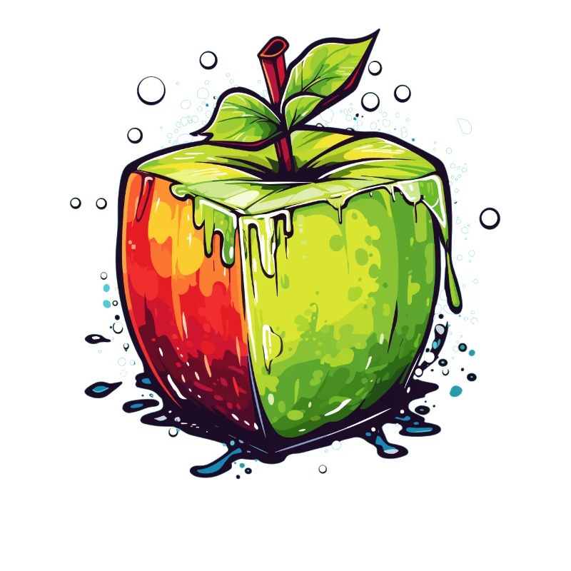 Würfel Apfel Cube Apple
