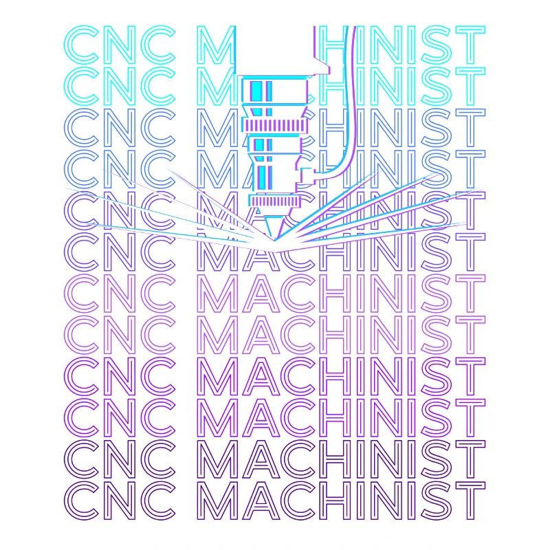 CNC Processor Machine Operator Retro