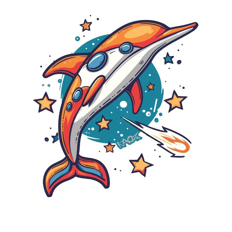 Super funky funky dolphin outer space