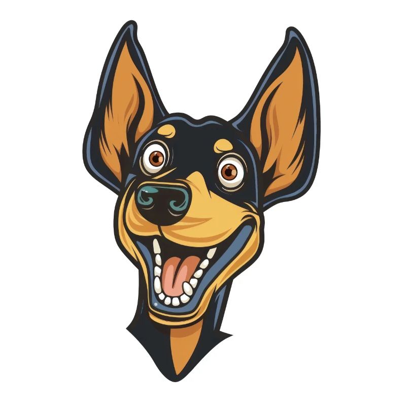 Terrier de Manchester | Illustration de dessin animé