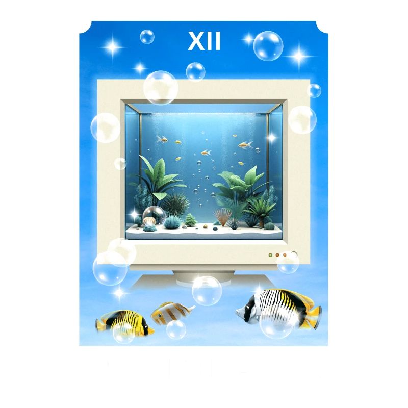 Frutiger Aero Aesthetic Tech Computer Aquarium