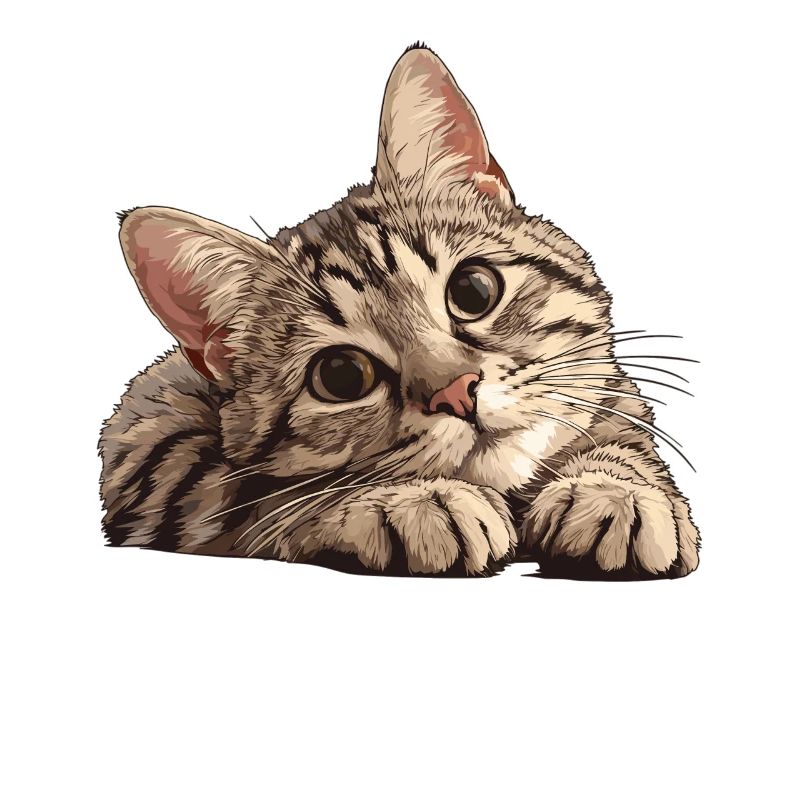 Tabby Kätzchen Tabby Katze