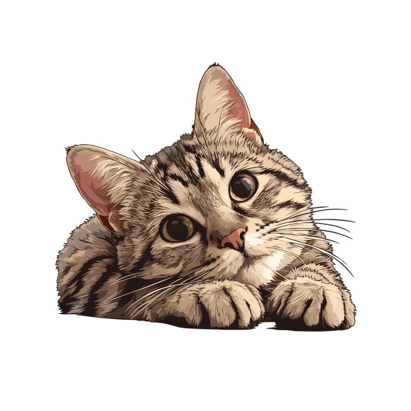 Tabby Kätzchen Tabby Katze