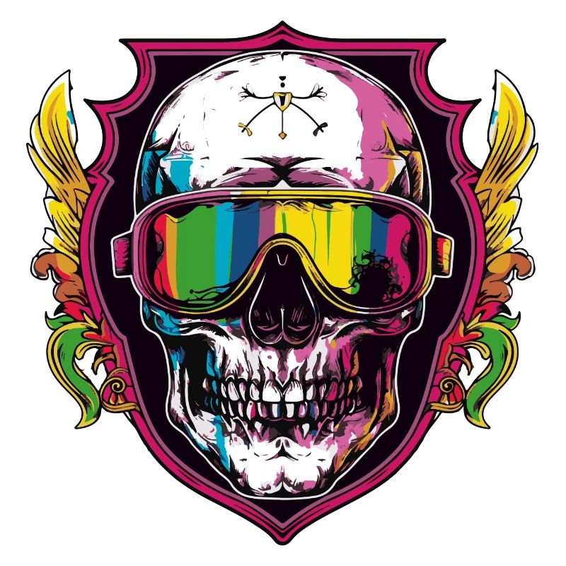 Ski Ski Goggles Skull