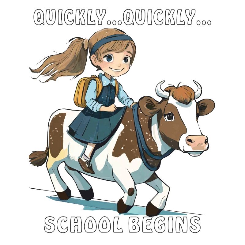 FILLE VACHE RAPIDEMENT... DÉBUT DE L’ÉCOLE