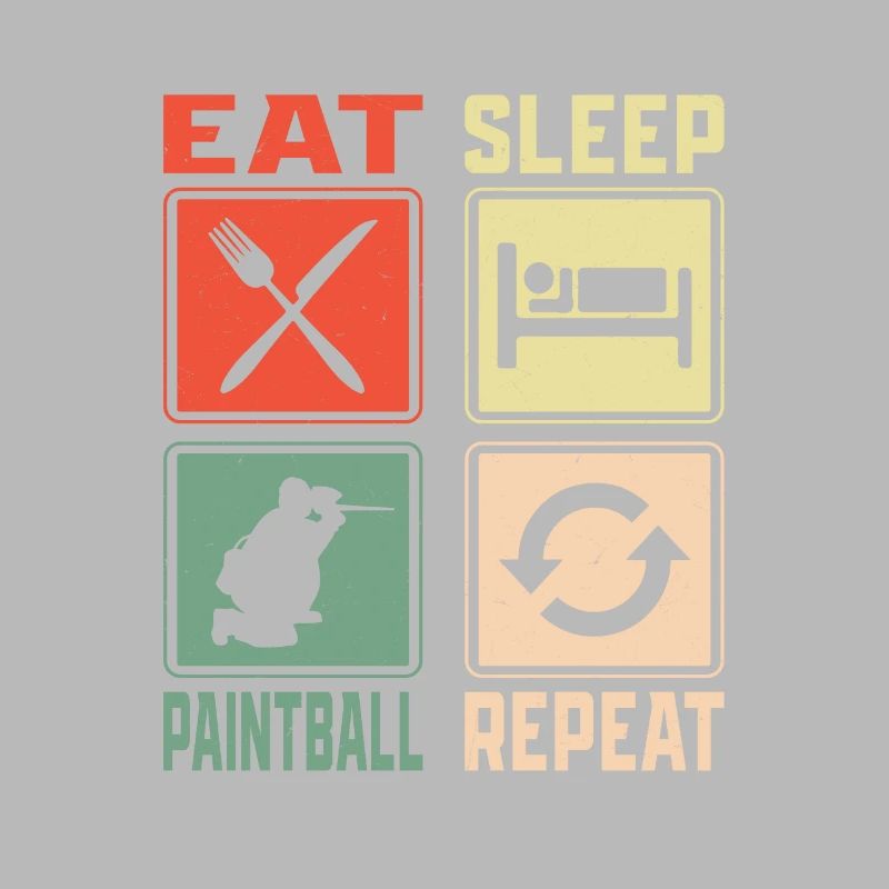 Manger dormir Paintball Répéter Paintballer Tactique Pl