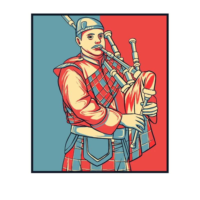 Portrait de joueur de cornemuse Great Highland Leçons de cornemuse