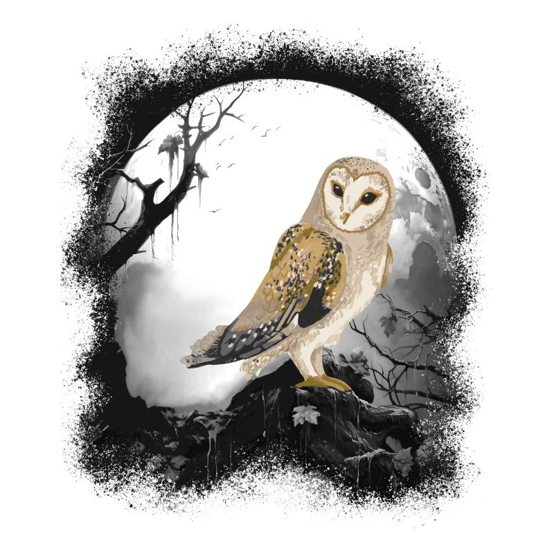 mystisch Eule Eulen Waldbewohner Märchen Kind