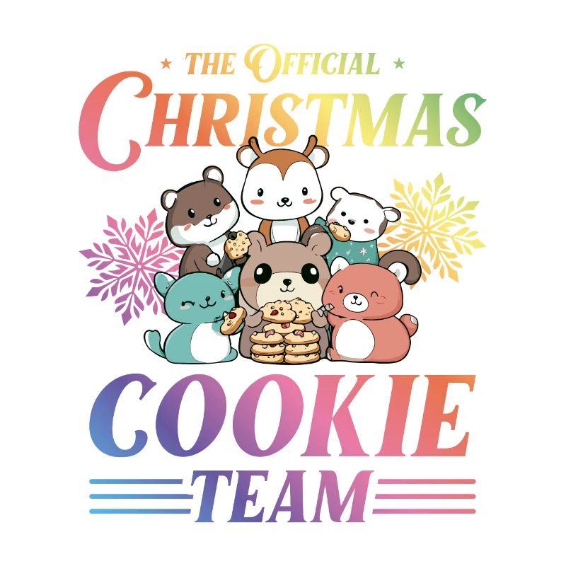 Biscuits de Noël Cuisson Équipe Animaux Coloré