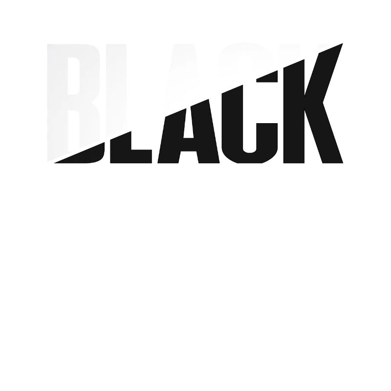 Black Typography Design Black Typography