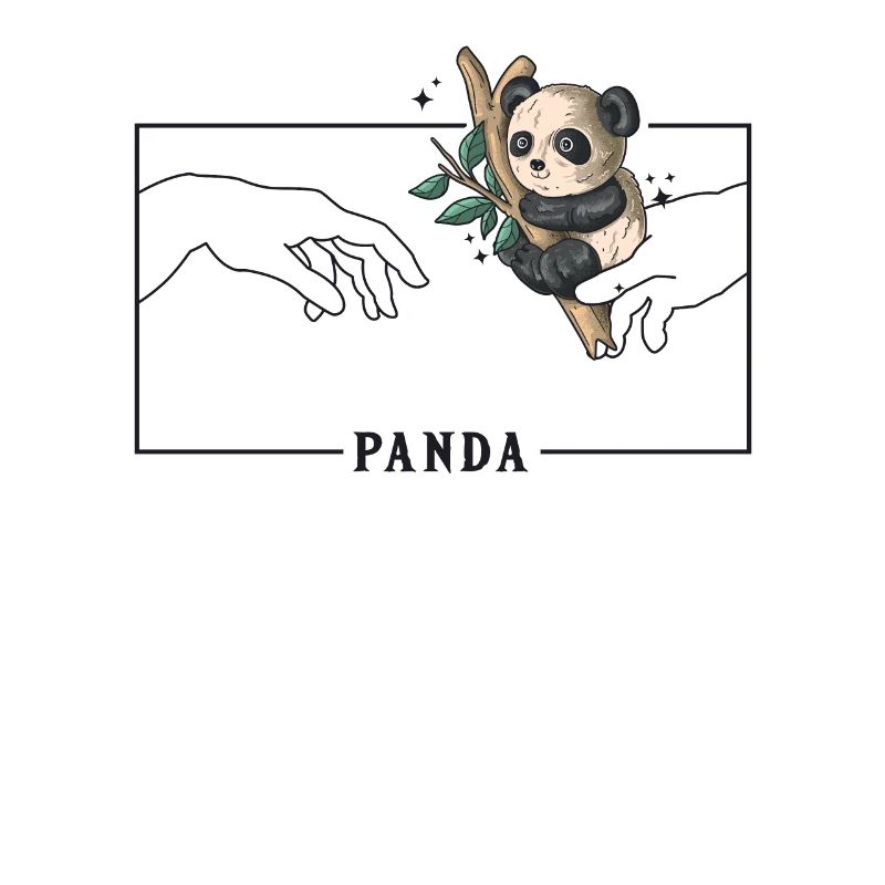 Michel-Ange Création d’Adam Panda Ami Amant