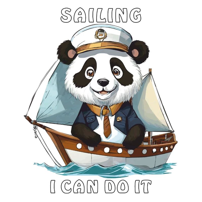 PANDA BEAR SAILING I CAN DO IT