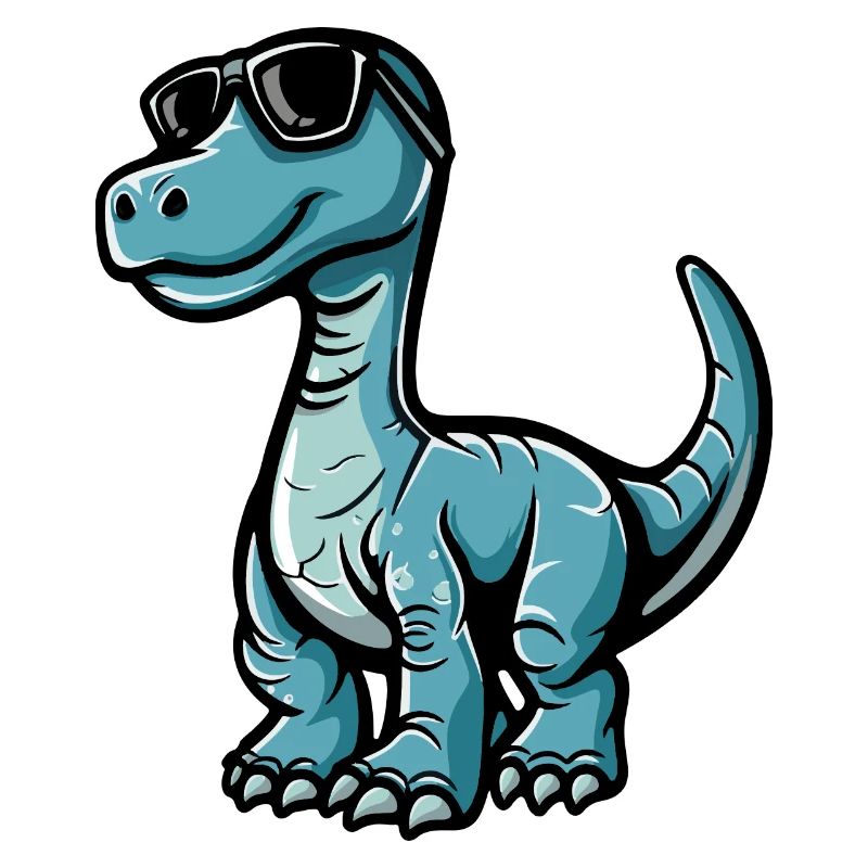 Dinosaurier brontosaurus Comic Cool