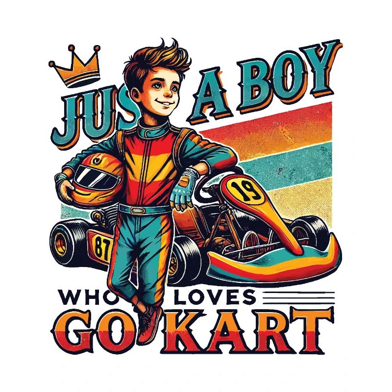 Nur Ein Junge Der Go-Kart Liebt
