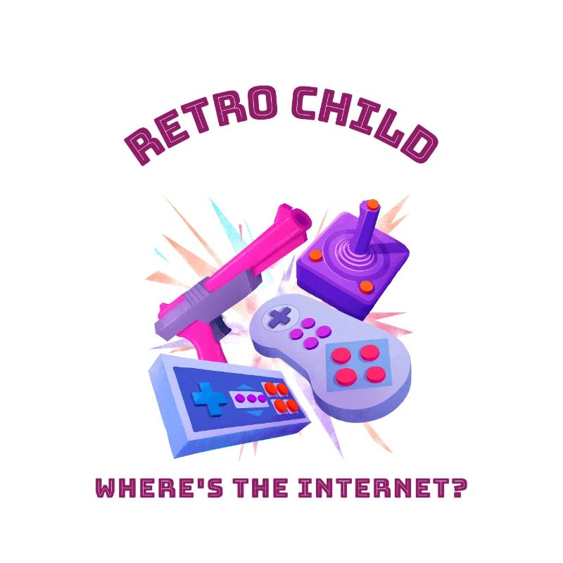 Retro child - Où est Internet ?