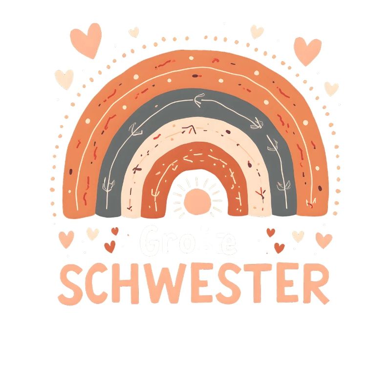 Große Schwester Regenbogen Boho