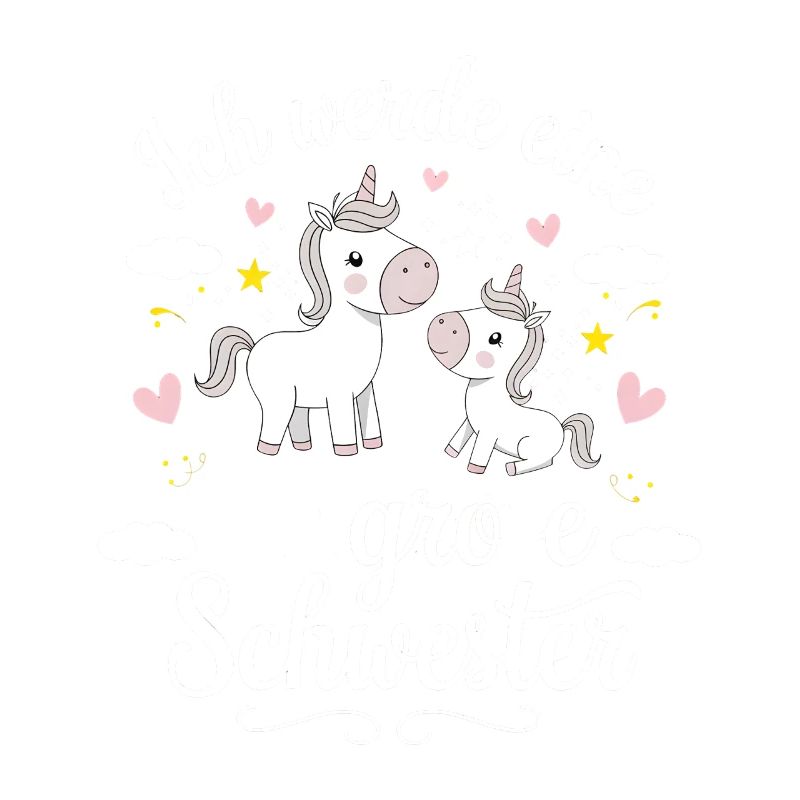 Ich werde eine große Schwester Einhorn