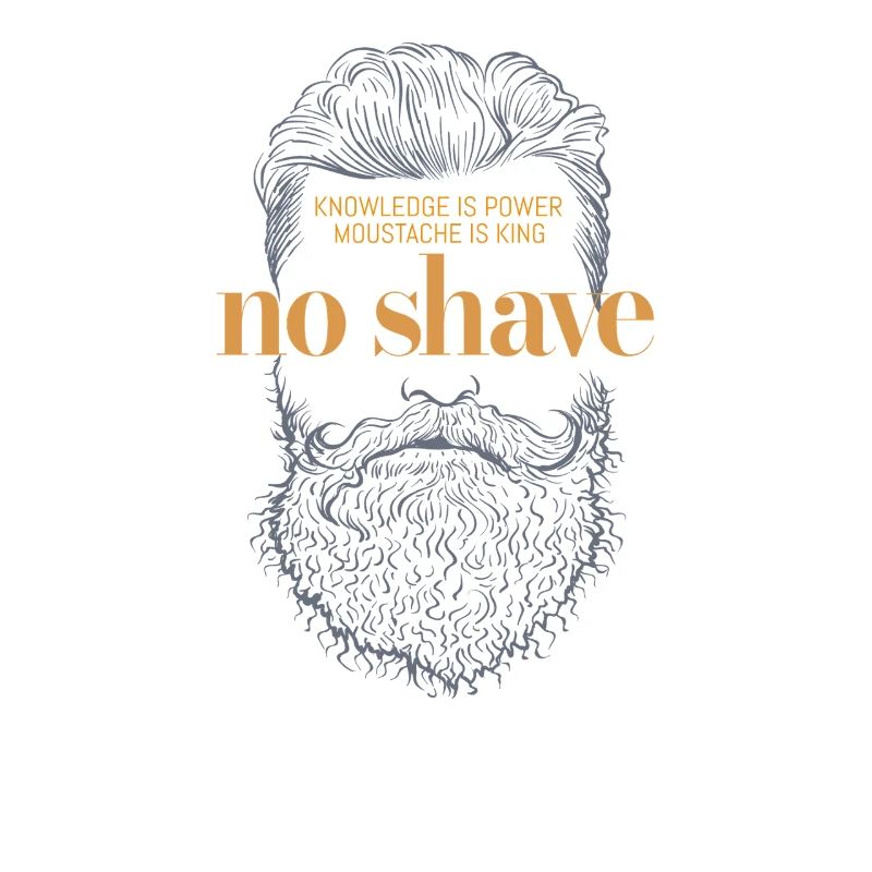 No Shave Beard Grafikdesign No Shave Beard Graphic
