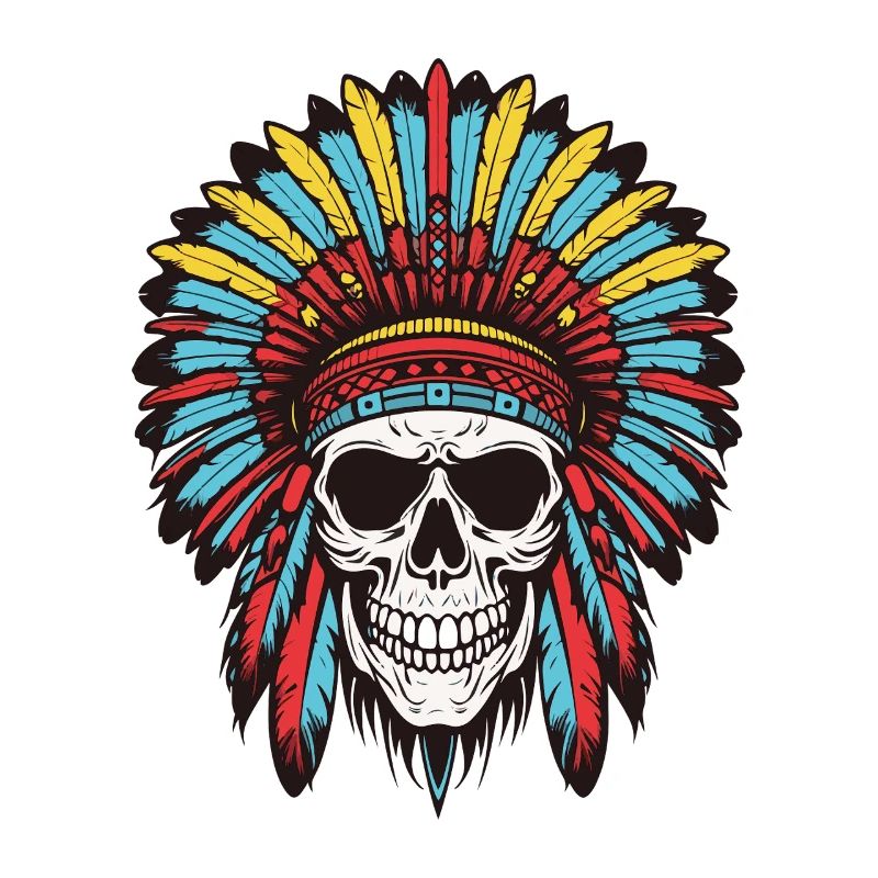 Apache Indian Chief Skull