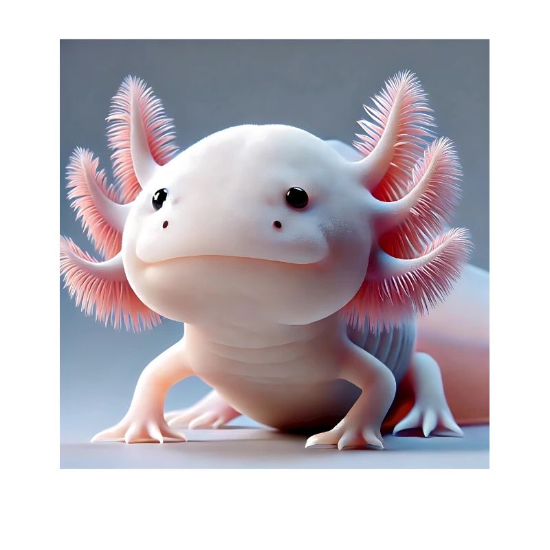Cute Axolotl - Drôle de créature aquatique