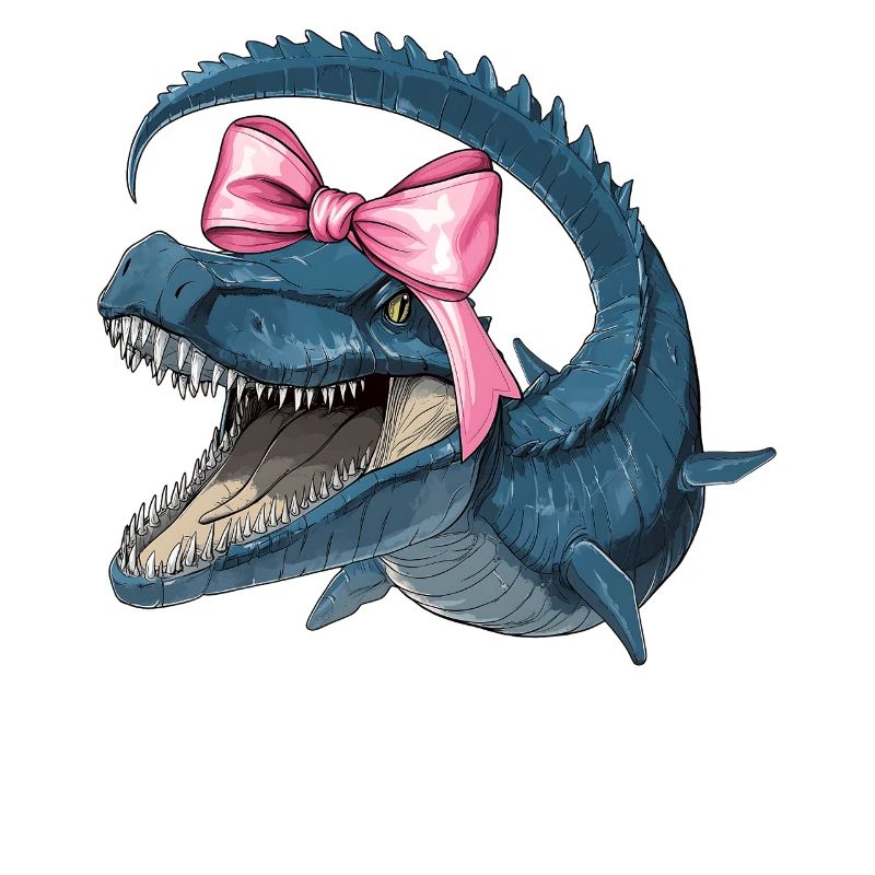 Coquette Bogen Mosasaurus Dinosaurier Mädchen Mama