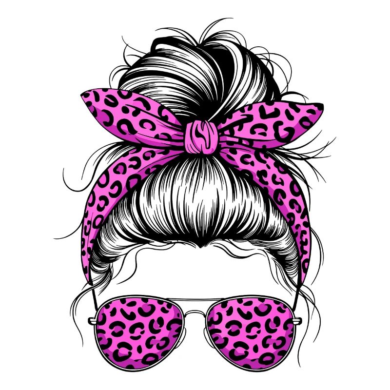 Cool Mom Life Messy Bun Mama Muttertag