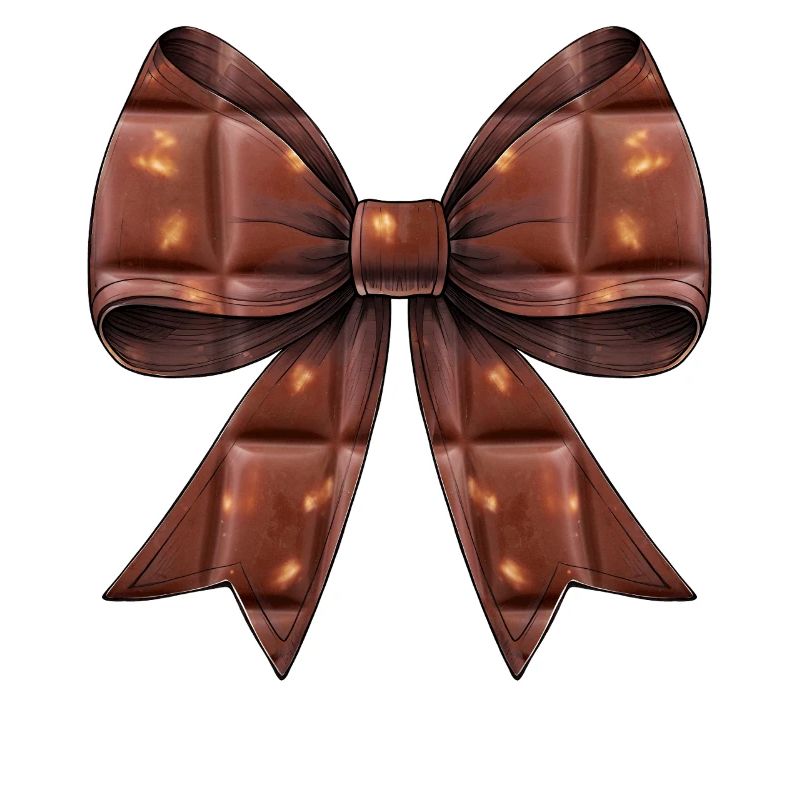 Coquette Bow Chocolate Candy Bar Pattern