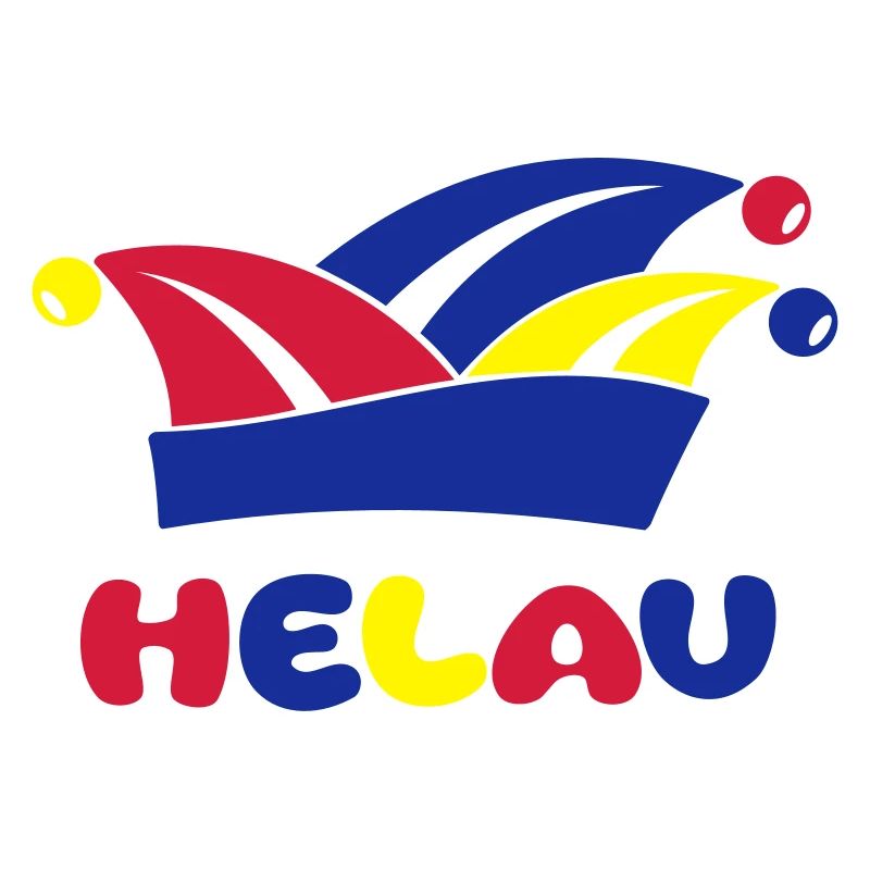 Fasching Narrenkappe Helau 1, 2 oder 3 Farben