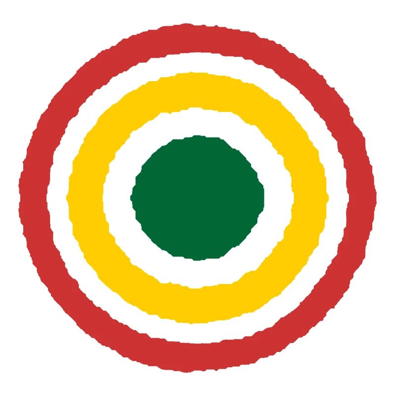 Conception abstraite de cercle Reggae concentrique