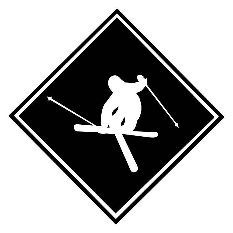 Ski Schild