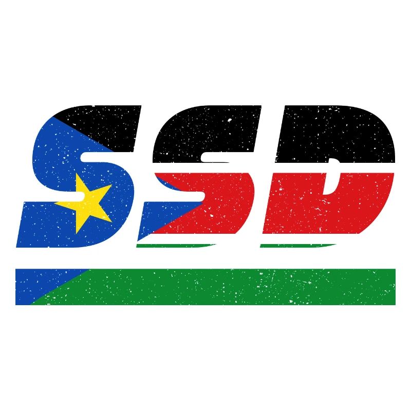 Drapeau du Soudan du Sud Drapeau SSD