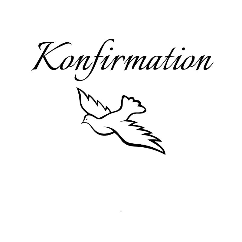 Konfirmation fliegende Taube mittig Glauben zeigen