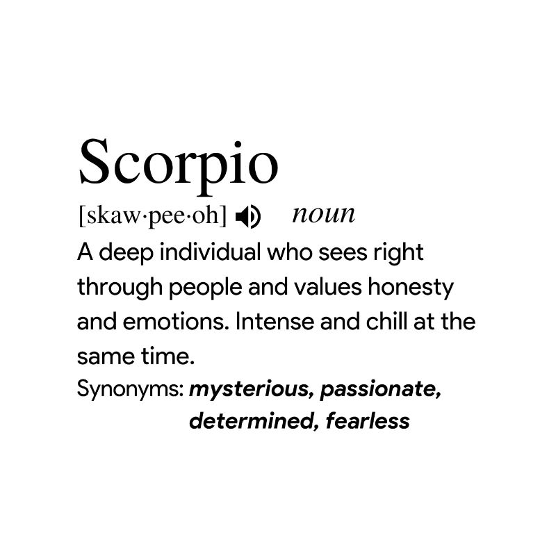 Scorpio Definition