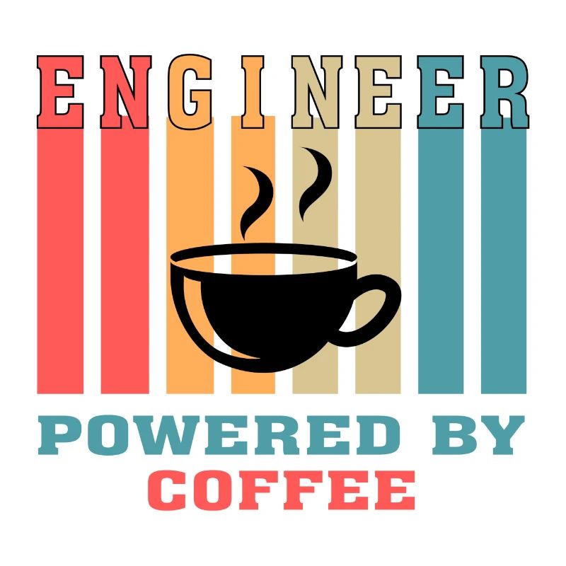 Funny Engineer Powered by Coffee Gift for Engineer