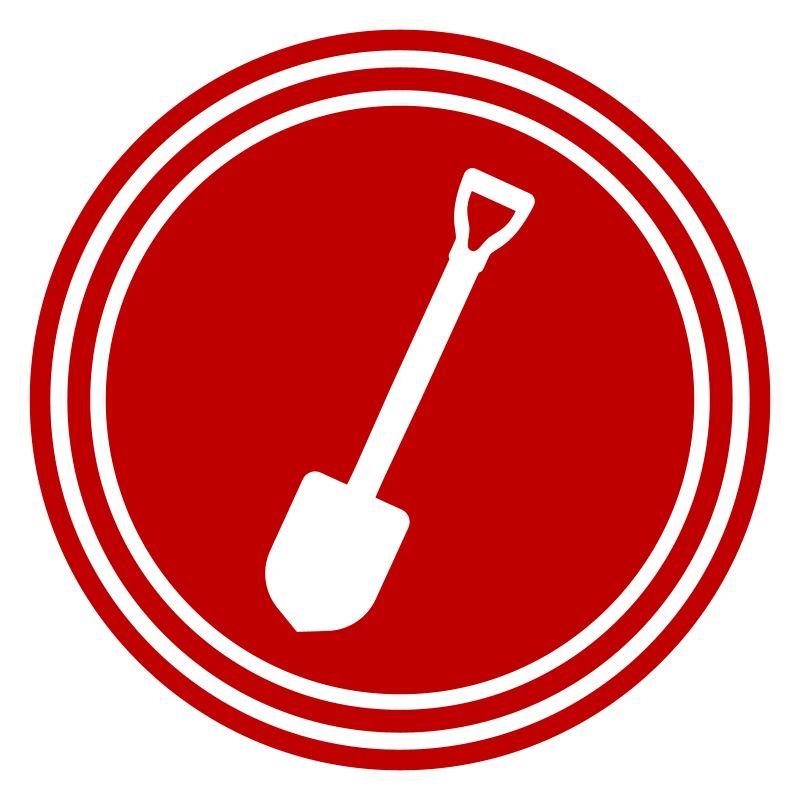 Shovel icon silhouette