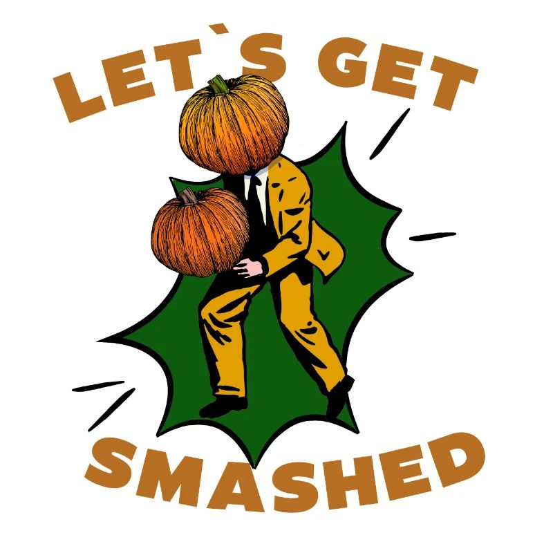 Let's Get Smashed Vintage Pumpkin