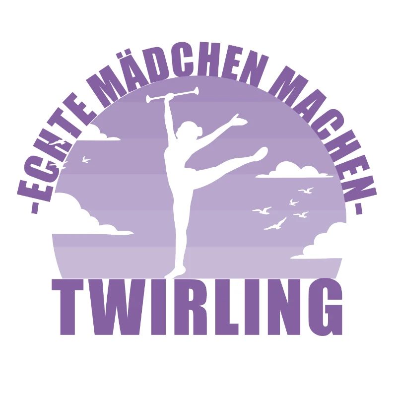 Echte Mädchen machen Twirling