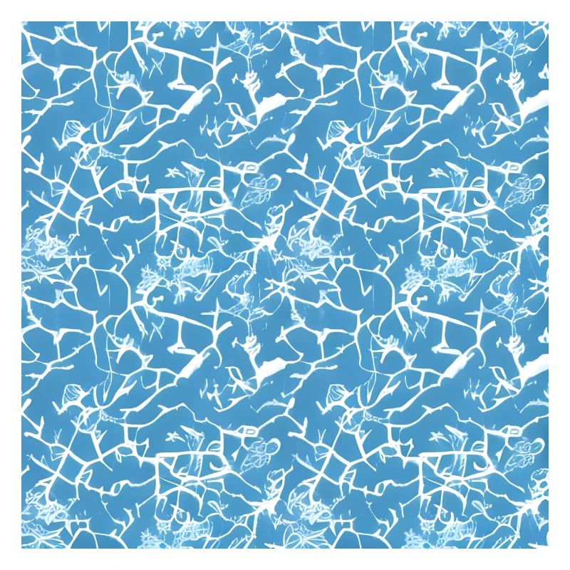Ice pattern on the blue background