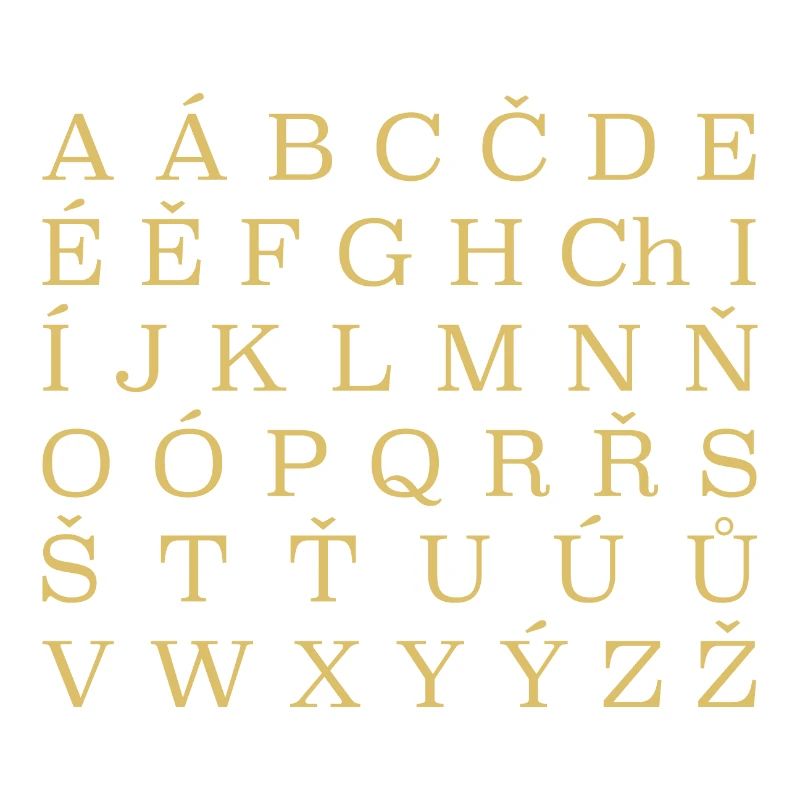 CZECH Alphabet Tschechien
